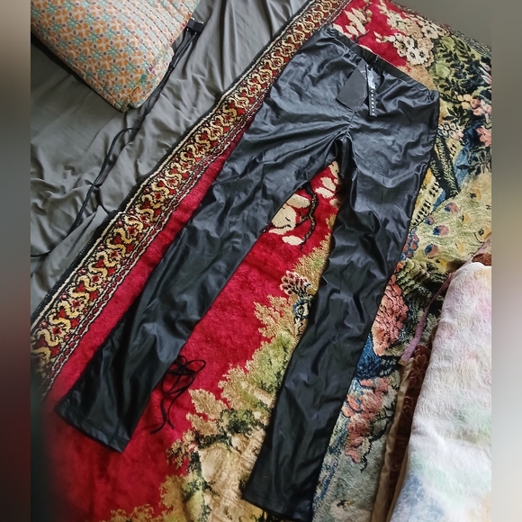 NWT Punk RAVE, Black Drawstring DETAIL,STETCH PANTS.SZ.XL - Picture 3 of 8